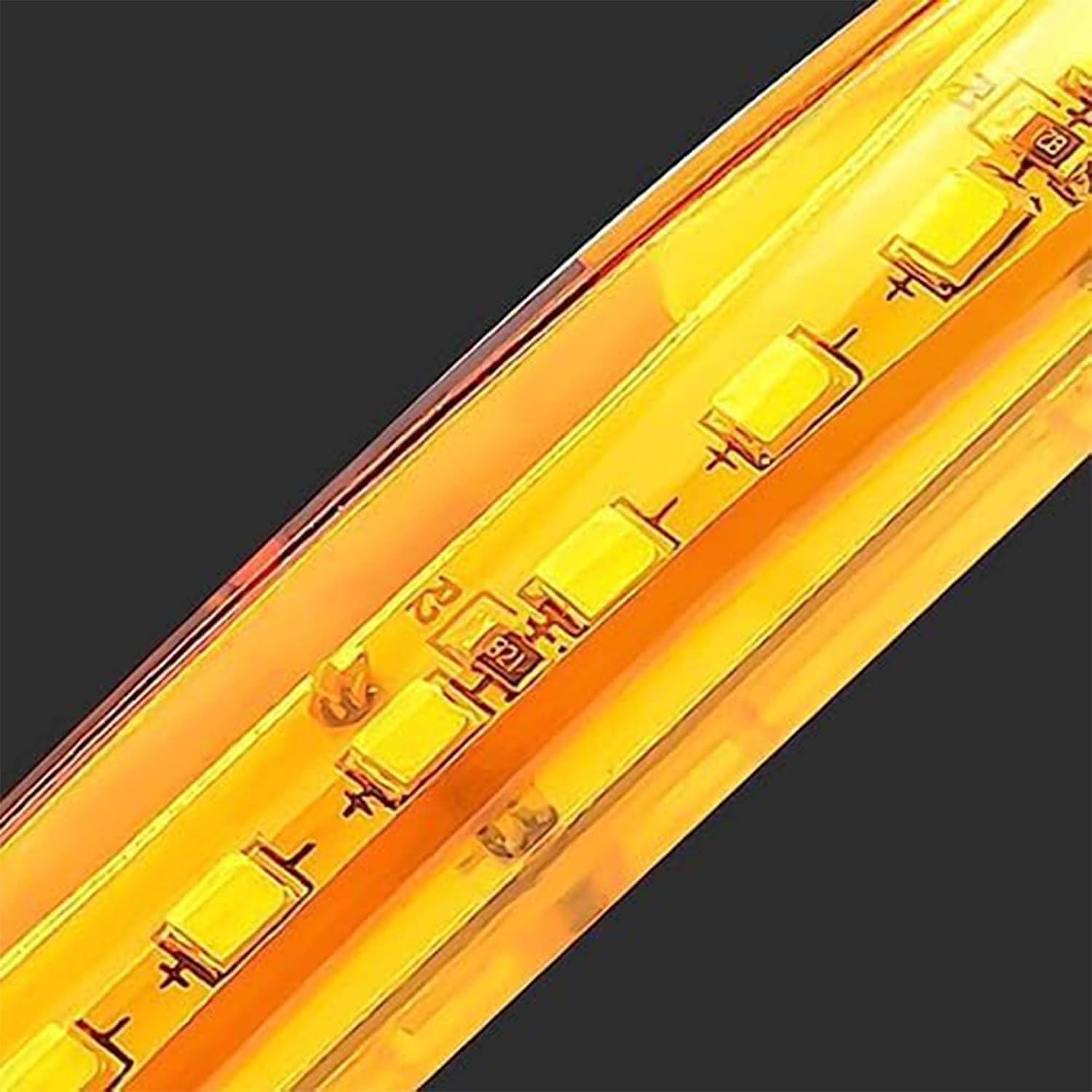 Semi Truck Lights Amber LED Trailer Marker Lights 24V Stalk Marker Light Led Marker Lights for Truck Car Bus Trailer Van Caravan Boat, Cab Marker, RV Marker light 4 pcs