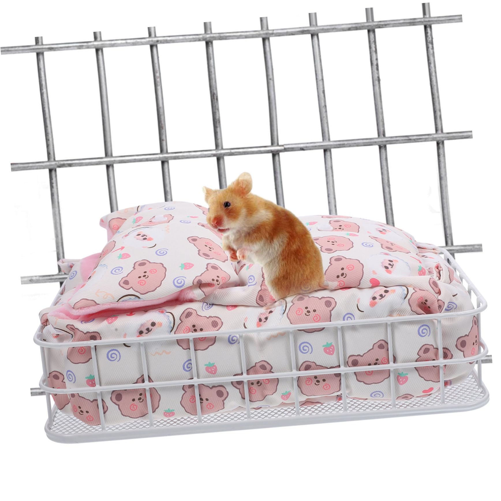 WOONEKY Hamster Hängematte als Bequemes Bett, 1 Satz, Metall Baumwolle