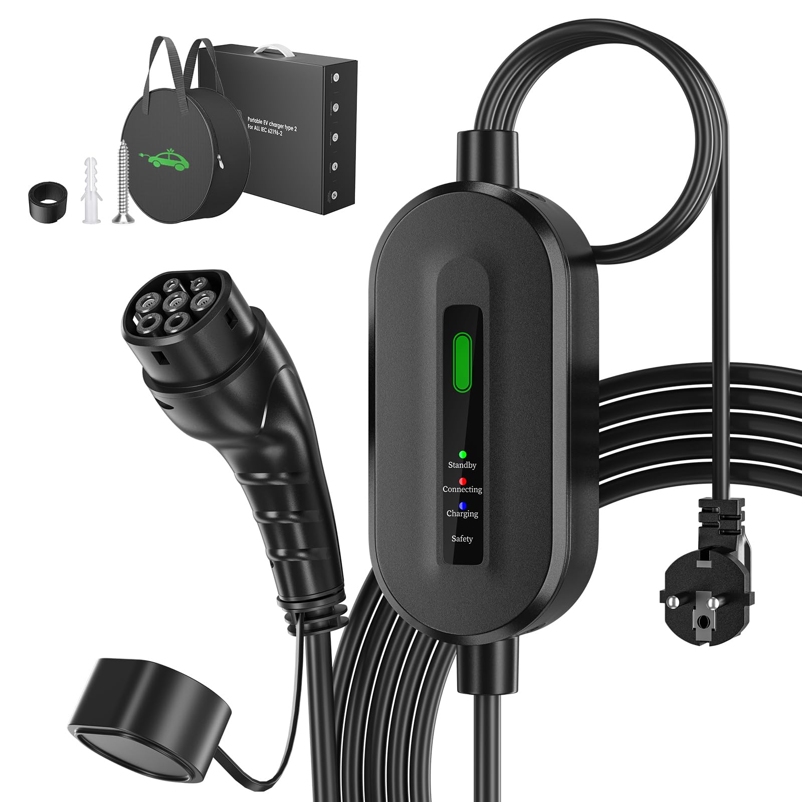 Mantenitore Di Carica Auto Cavo Ricarica Auto Elettrica Tipo 2 - Foto 4