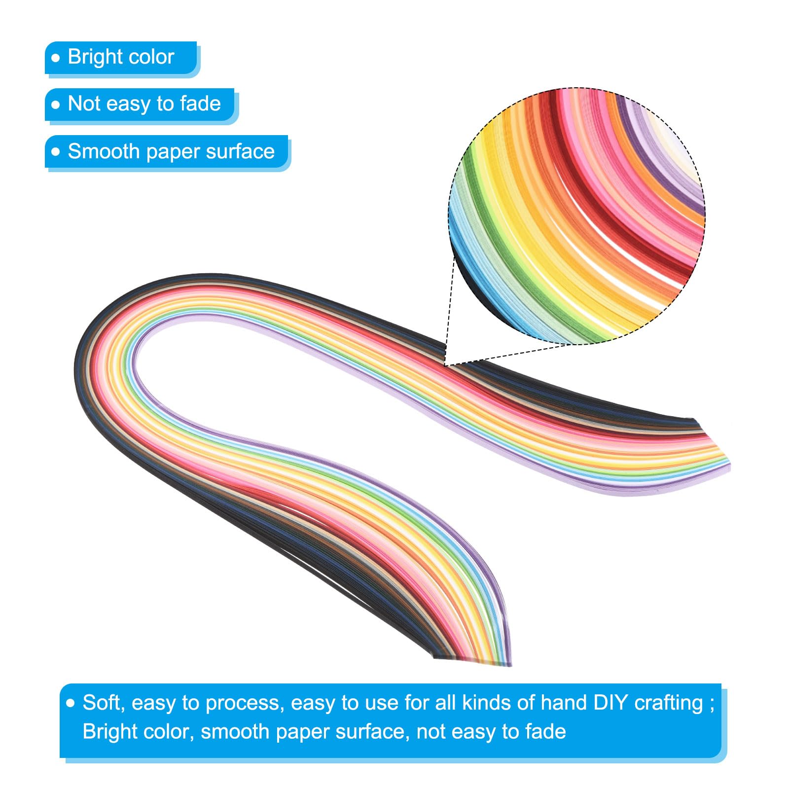 PATIKIL 900pcs Quilling Strips Paper, 3mm x 54cm Origami Paper Quilling Kits for Adults Beginner Art DIY Craft Christmas Multicolor - Image 3