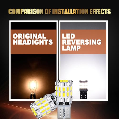 Miniatura 4 de Yumfugu 2 luces LED de ancho T10 para automóvil, 3014-30SMD, luz de lectura de matrícula, luces de instrumento, luces LED universales de 220