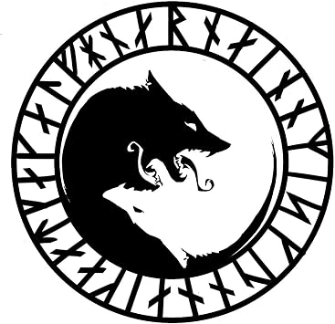4" Viking ULFHENAR, NO Mercy, ONLY Violence. Wolf Rune 3M Viking Odin Reflective Decal
