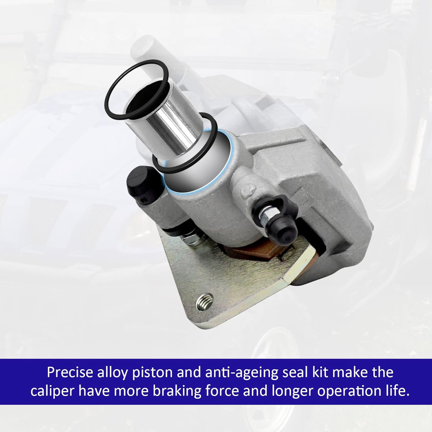 M MATI Front Left Right Brake Caliper for Yamaha YFZ450 2004-2020 Raptor 700 YFM700 2006-2020 5TG-2580T-11-00 5TG-2580U-11-00