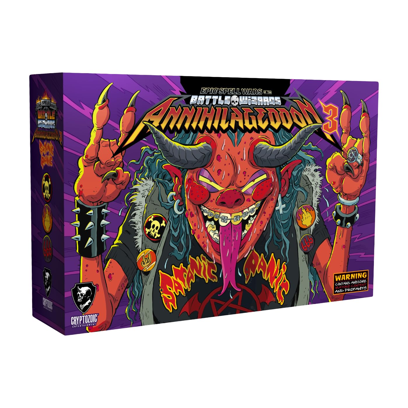 Cryptozoic Entertainment Epic Spell Wars: Battle Wizards Annihilageddon 3 Satanic Panic Deck-Building Game
