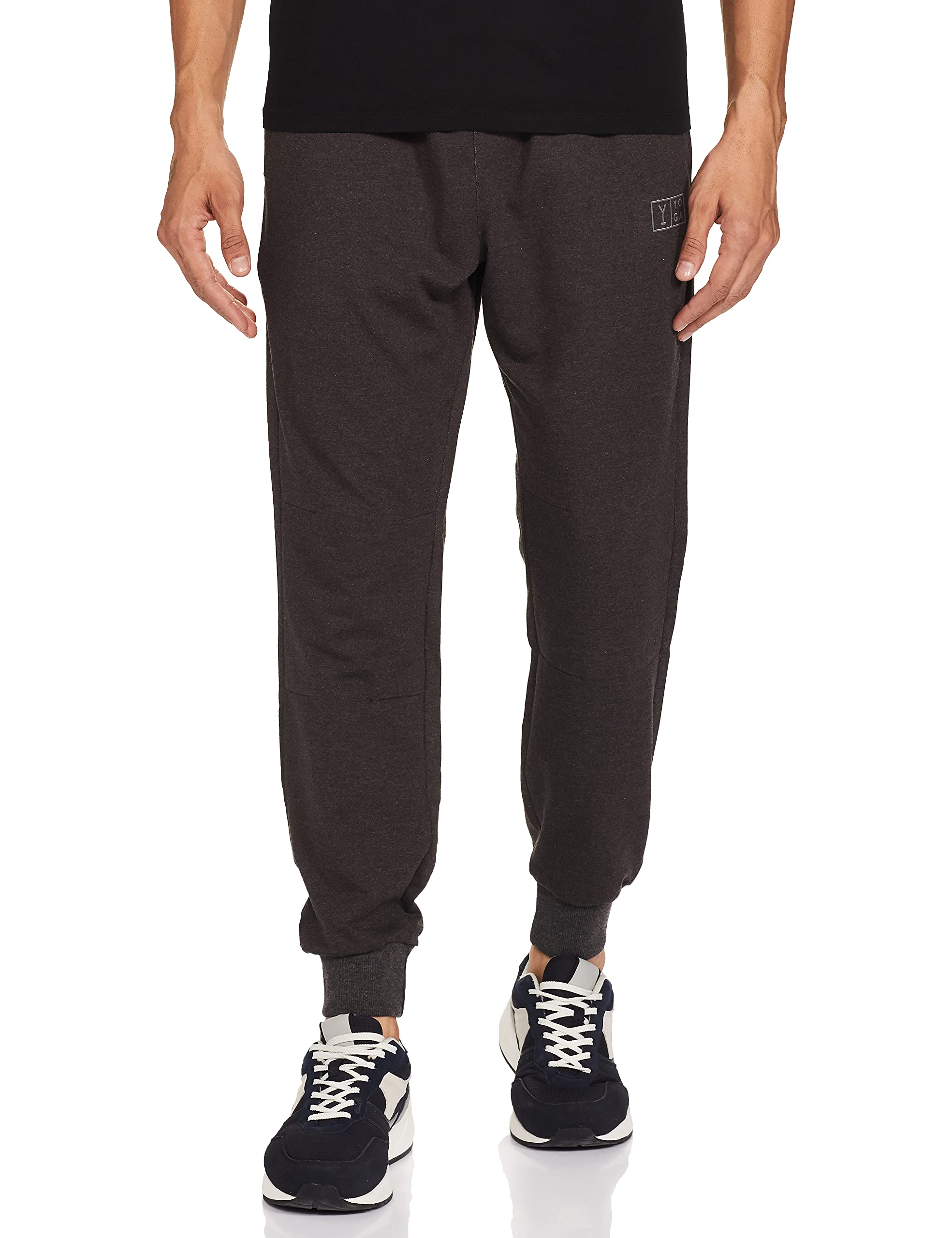 Max Men Solid Full-Length Joggers