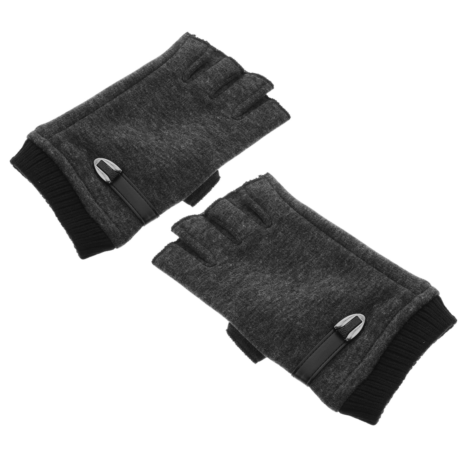 SUPVOX Autumn Winter Half Finger Gloves Sports Cycling Gloves Enhanced Grip Thermal Winter Driving for Men Women