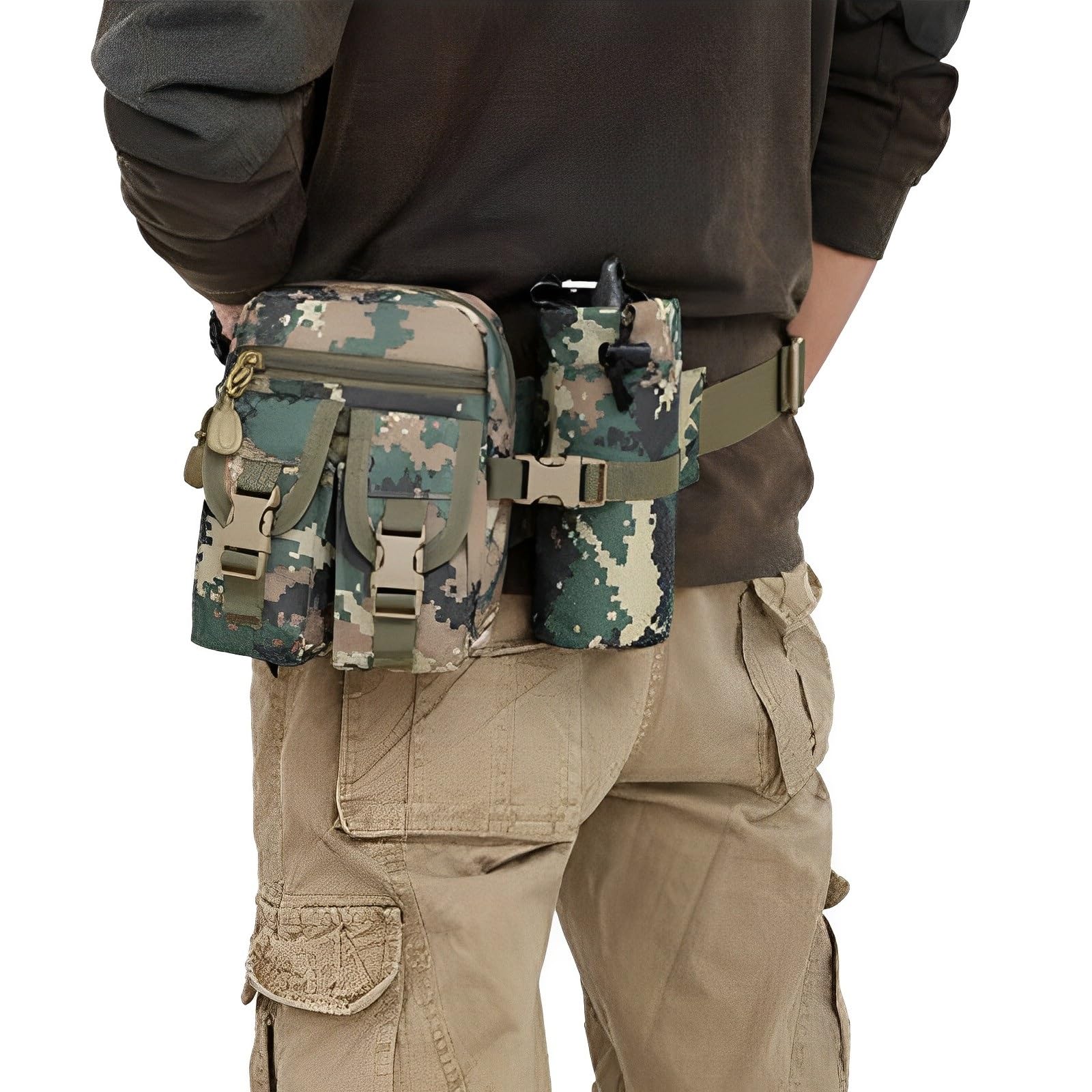 Sac Universel Tactique Et Militaire De Type Molle Avec Pochette De