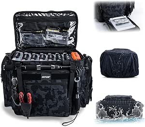 Aazon.co : Goture Large Tackle Bag,600D Water Resistant Saltwater - View #5