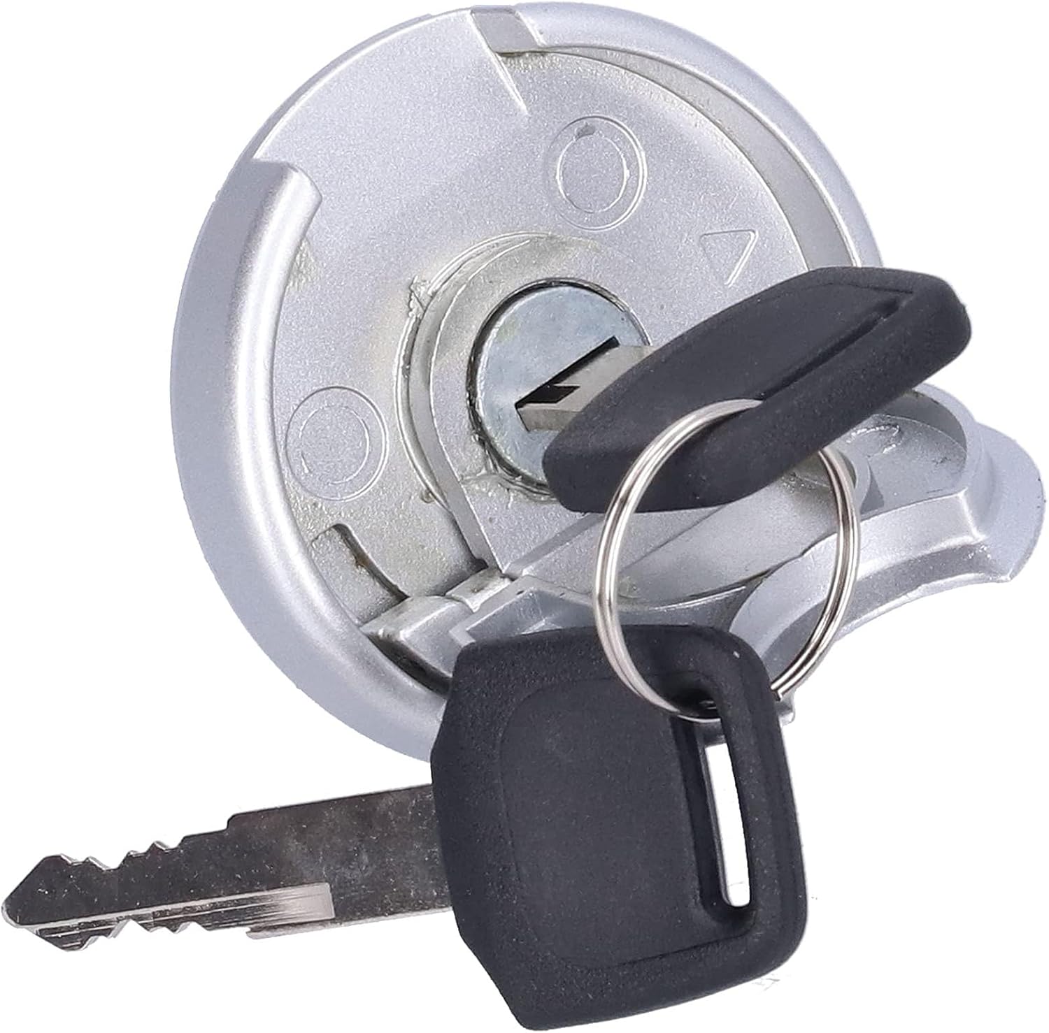 Gas Tank Lock Cap with 2 Keys Locking Gas Cap Stainless Steel Parts Universal For G-Y-6 Scooter Motorcycle