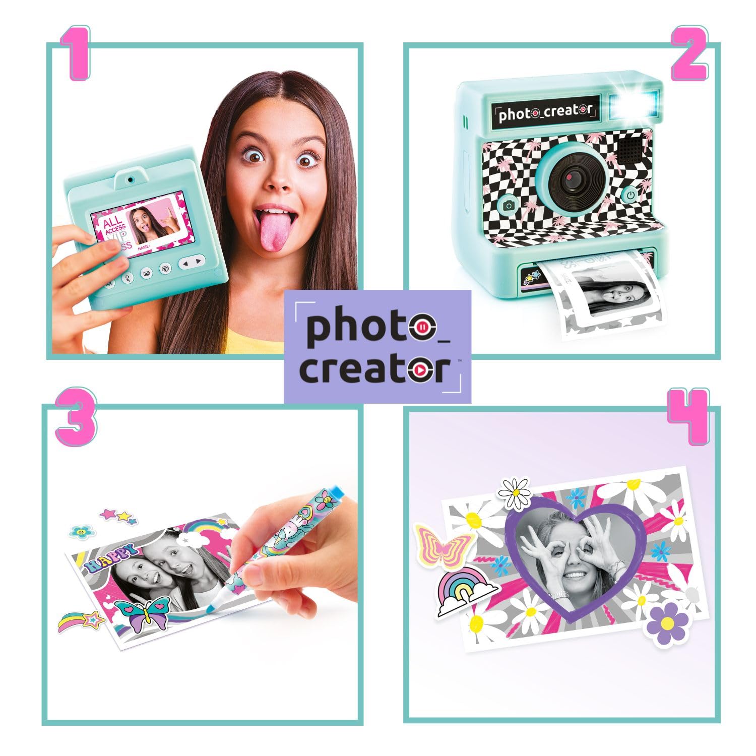 Photo Creator Instant Camera - Digital camera with built in printer - 250 prints - 4 GB storage memory - rechargeable - Image 4