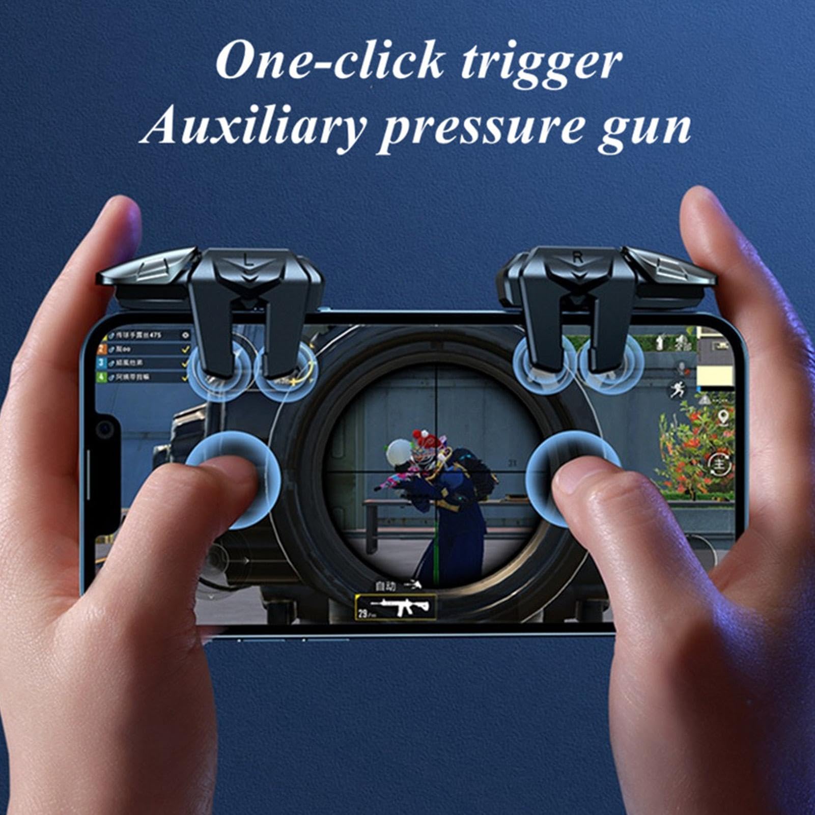 Trigger di gioco sul telefono cellulare - Trigger mobile, 2 controller di gioco per telefono | Controller di gioco intelligente con pulsante plug and play per telefono, per i giochi