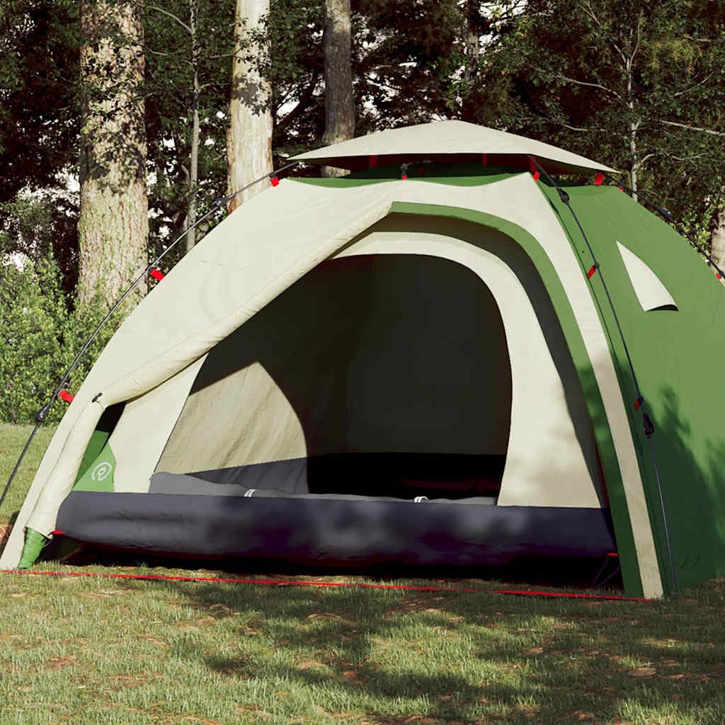 Genérico Tienda de campaña iglú 4 Personas Apertura rápida Verde,Deportes,Actividades al Aire Libre,Camping y Senderismo,Tiendas de campaña-4004242