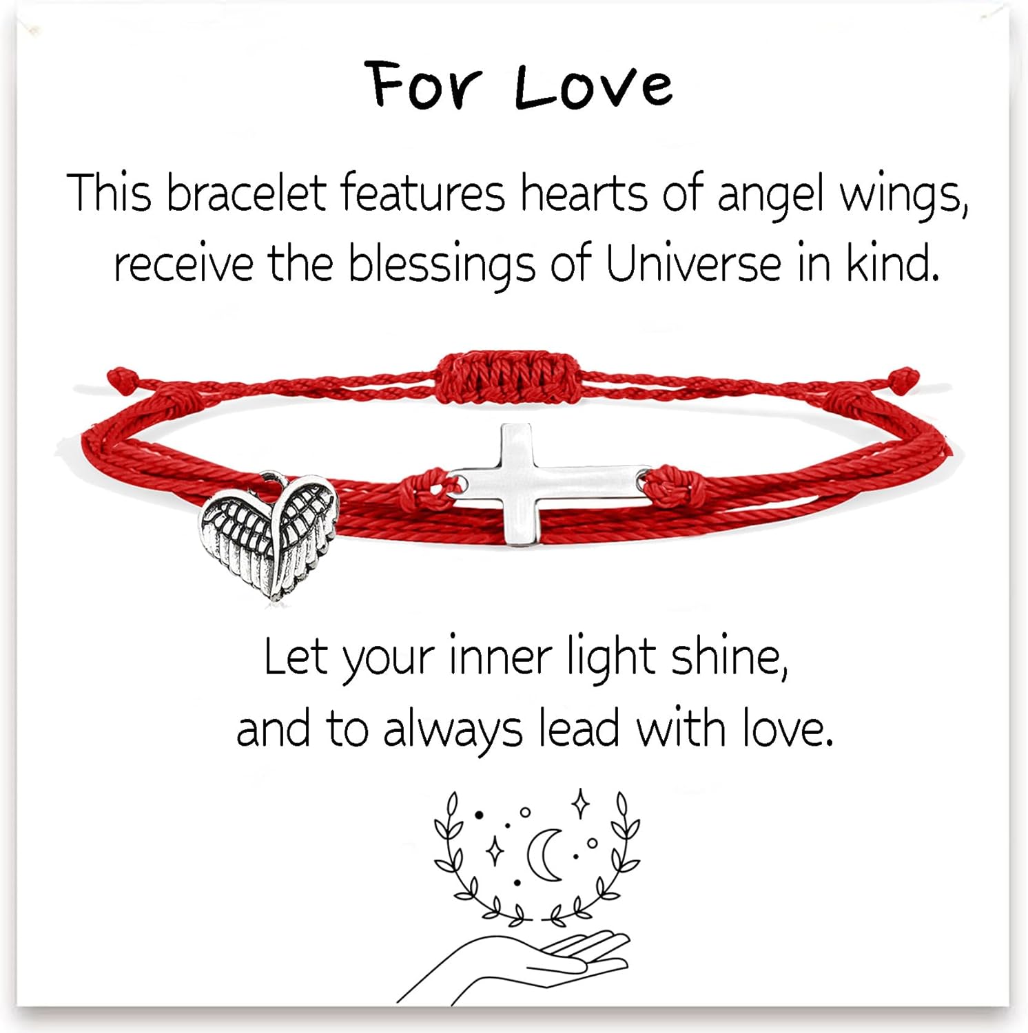Hearts of Angel Wings, Cute Friendship Bracelets for Women, Gift for Friends Female, Open Heart Bracelet Sterling Silver, Matching BFF Friendship Bracelets - Image 3
