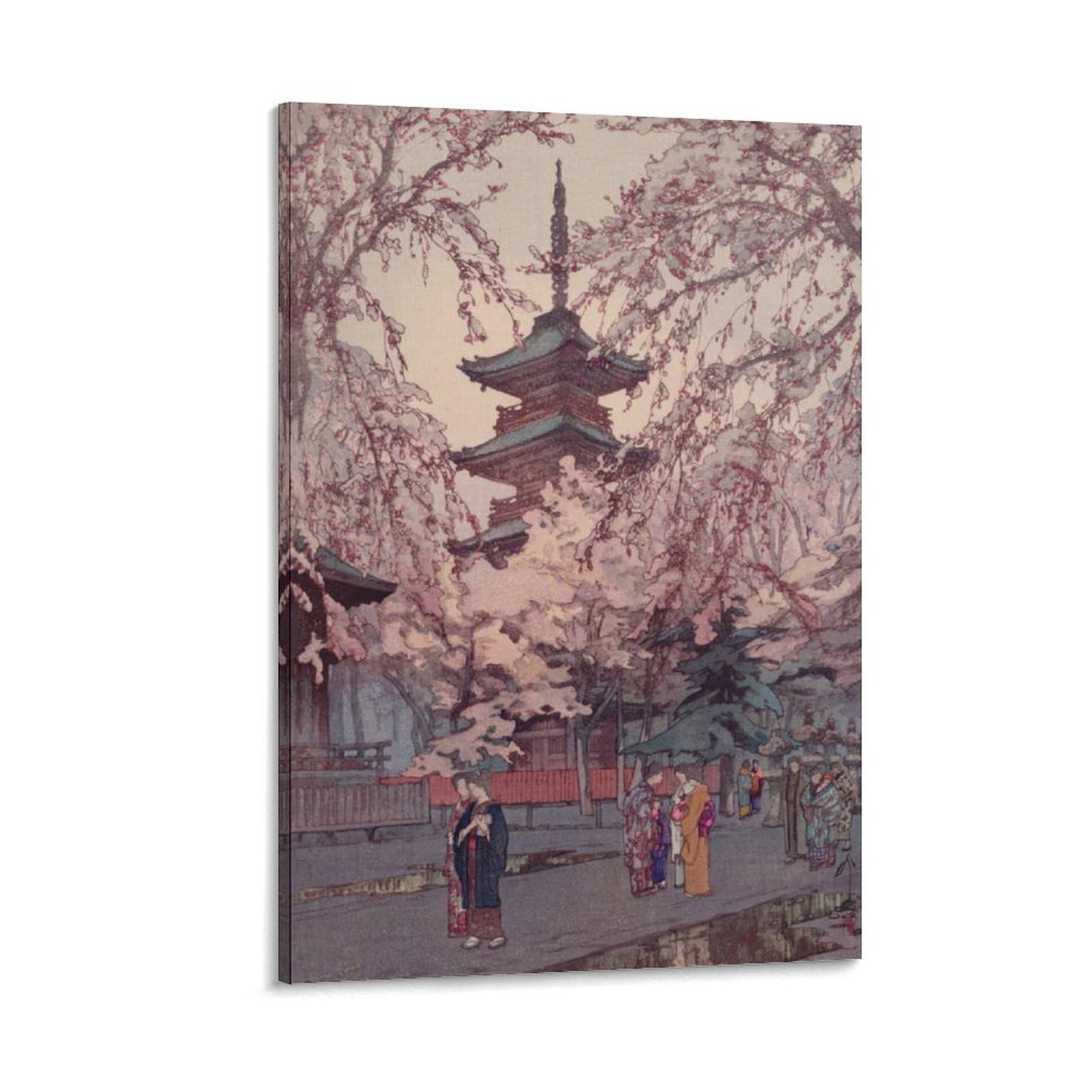 吉田博、【上野公園】、希少な額装用画集より、美品、日本人画家、新品額装付 吉田博、【上野公園】、希少な額装用画集より、美品、日本人画家、新品