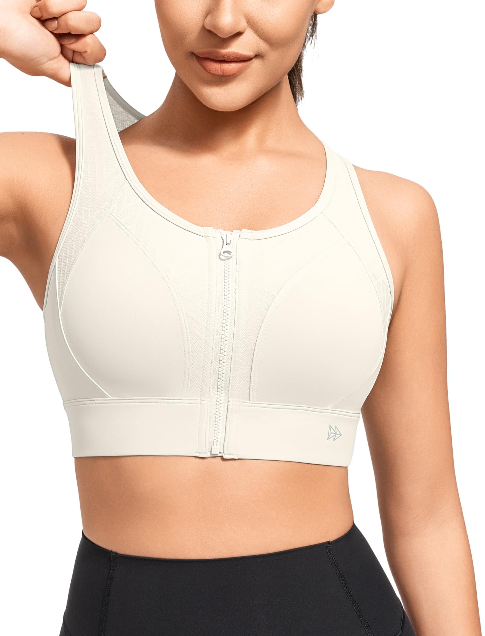 Yvette High Impact Zip Front Sports Bra