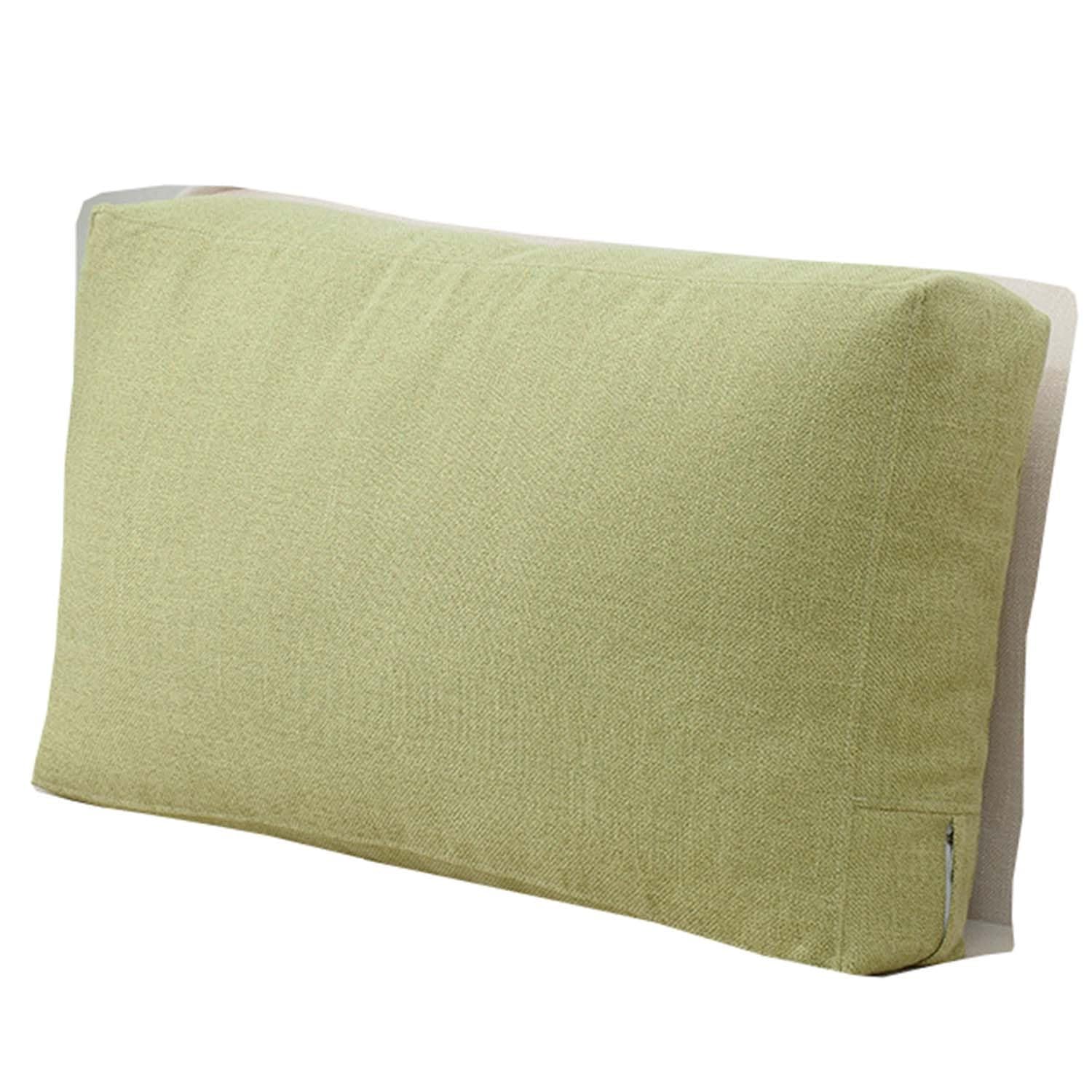 Cushion Cover for Couch with Zipper Decorative Pillow Case, Linen Protectors Cover Grey/White/Green Super Soft Cushion Cover for Living Room Bedroom Sofa Couch Cushion Cover(Light Green,60x40x15CM)