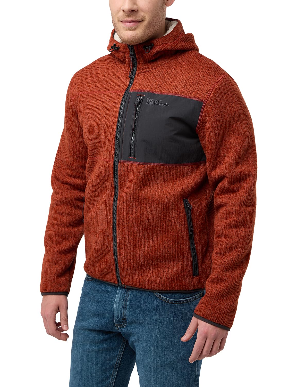 Jack Wolfskin Men's Kaminfeuer Hooded Jacket M