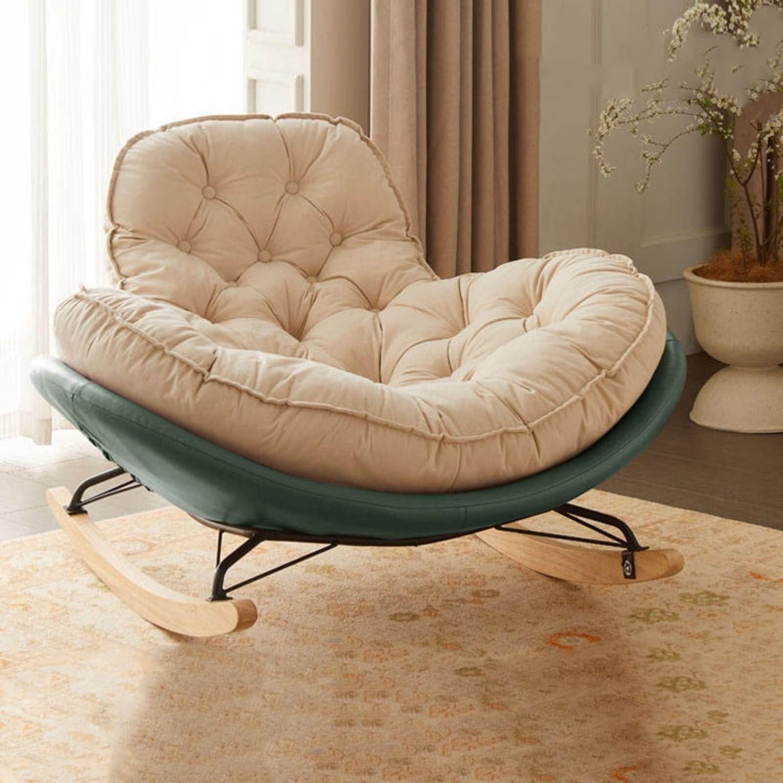 Amazon.com: WAZHOU Glider Relax Rocking Chair Large Lounge Chairs