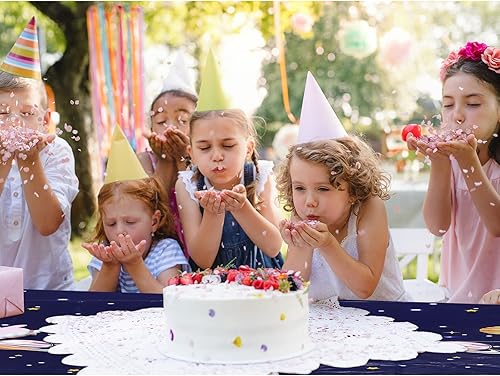 Miniatura 6 de Oudain 6 manteles espaciales de plástico con temática espacial, suministros para fiesta de cumpleaños para niños, naves espaciales, planetas,