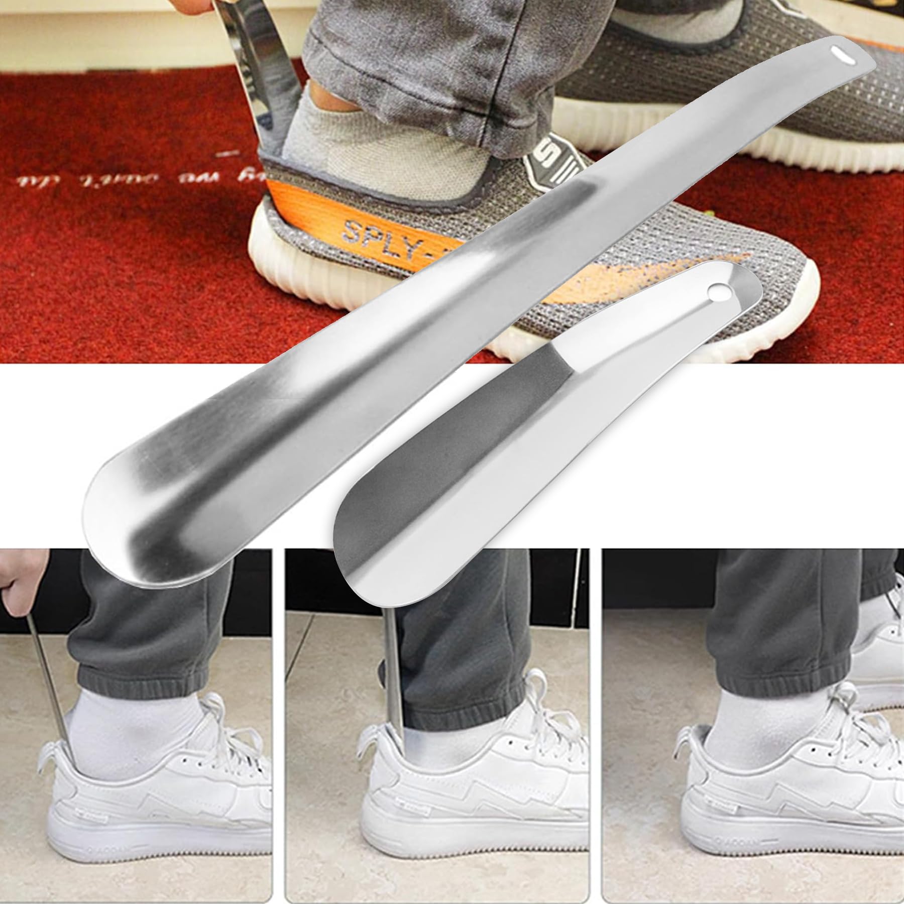Calzascarpe Universale In Acciaio - Pratico E Compatto Per Tutte Le Scarpe - Foto 9
