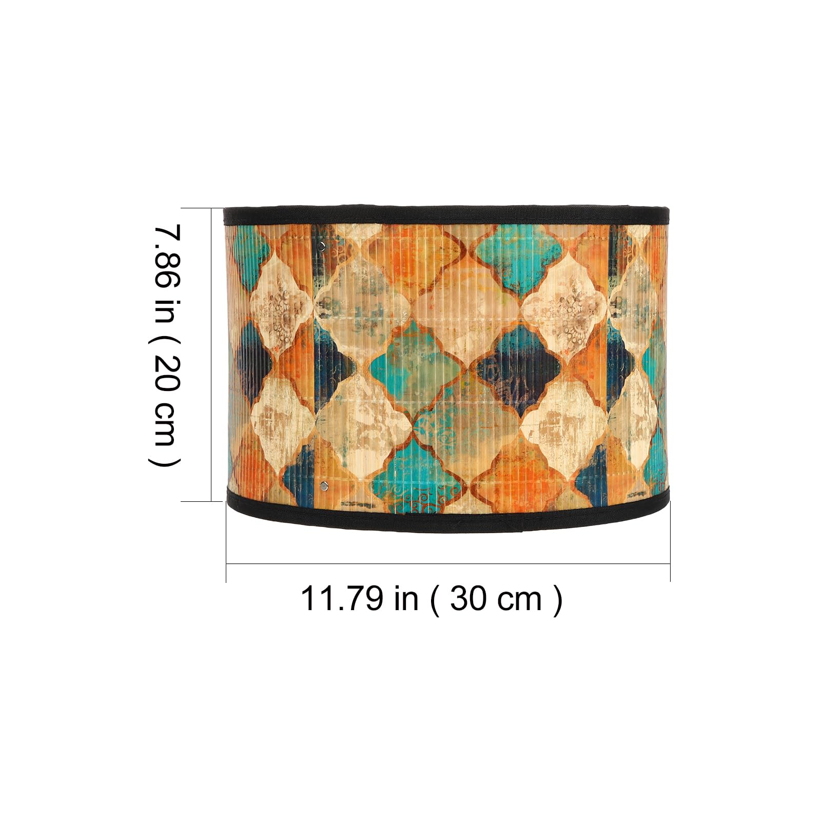 OSALADI Drum Lamp Abażur Kinkiet, Dekoracyjny abażur Lampa Podłogowa Lampy Stołowe, Boho Style Wahadłowe Lampy Tkaniny