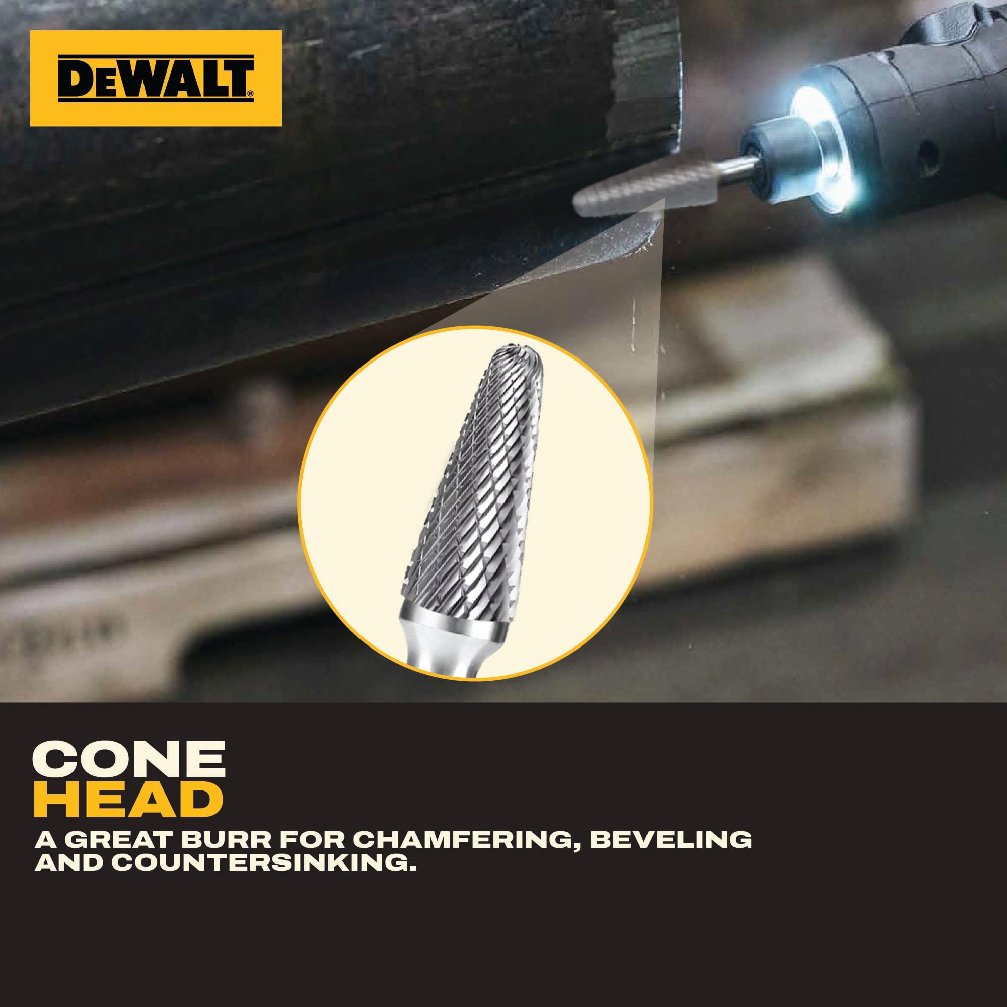 5 Pack DEWALT Carbide Burrs Size 3 with 1/4" Shank (DXCBTJ3-5) — Amazon image 7