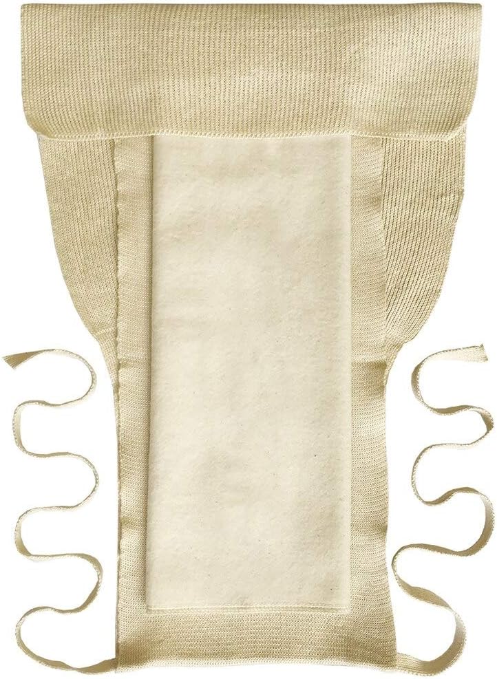 Washable Organic Diapers – Cotton Fitted Cloth Diaper with Diaper Booster Pads for Baby and Toddler (10-pack)