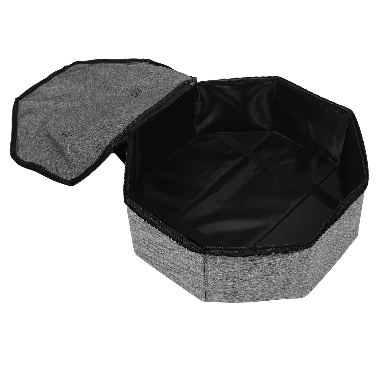 SHINEOFI Cowboyhut Aufbewahrungstasche Faltbar Groß mit Griff Runde Reise Hutbox aus Filz Unisex Hutschachtel Organizer für Damen Herren