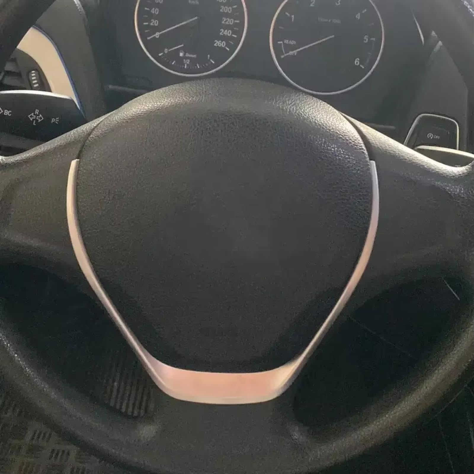 Adesivi Per Pulsanti Auto Per BMW Serie 3 F30 F31 F34 F20 Adesivo | Adesivo Per Rivestimento Del Volante Interno Dell'auto Parti Automobilistiche Interni Dell'auto(Silver)