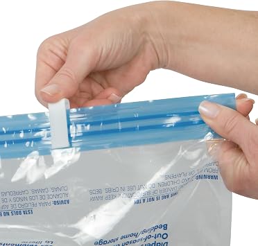 Travelon Set of 2 Compression Packing Bags, Clear, 1 Medium/1Large