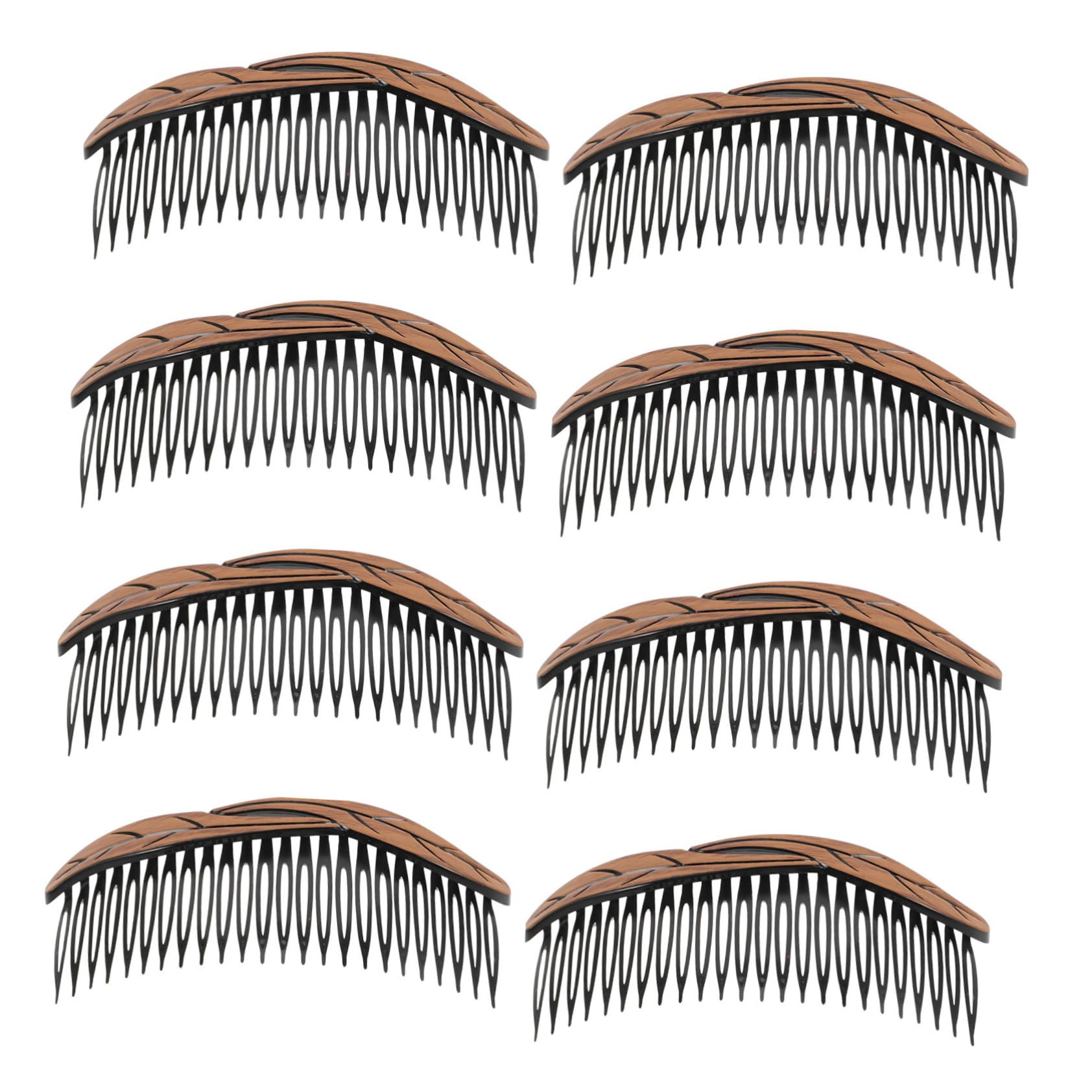 VICASKY 8pcs French Hair Side Comb: Decorative Twist Combs with 24-tooth - Strong Hold Hair Clip Combs for Women and Girls - Hairstyling Accessories