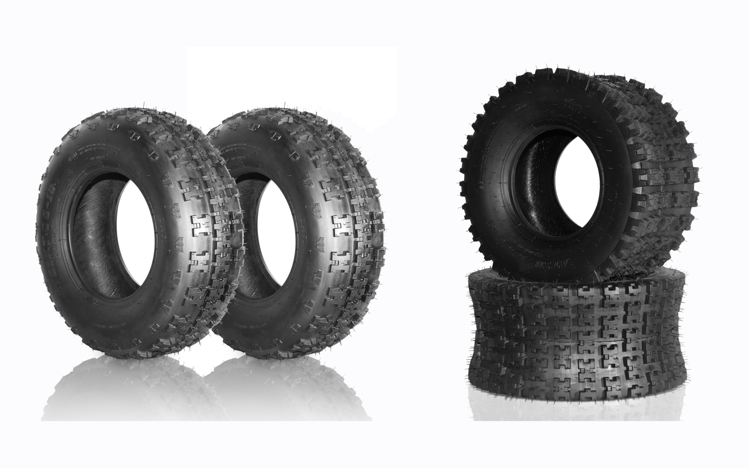 20x10 Tires Halberd Set Of 4 ATV Tires - Front 21x7-10 & Rear