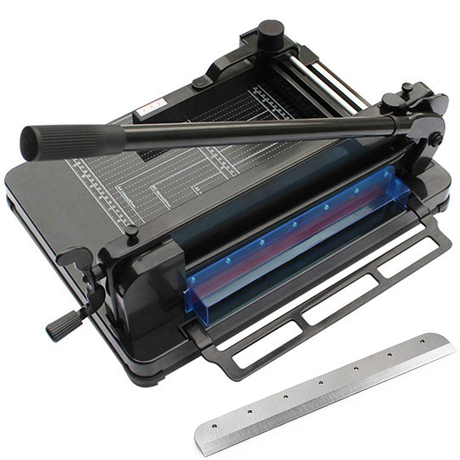 Papierschneider, A4/A3, robuster Trimmer mit 30,5 cm Klinge, max. 400 Blatt, Stapelschneider für Büro, Druckerei, Fotokopie