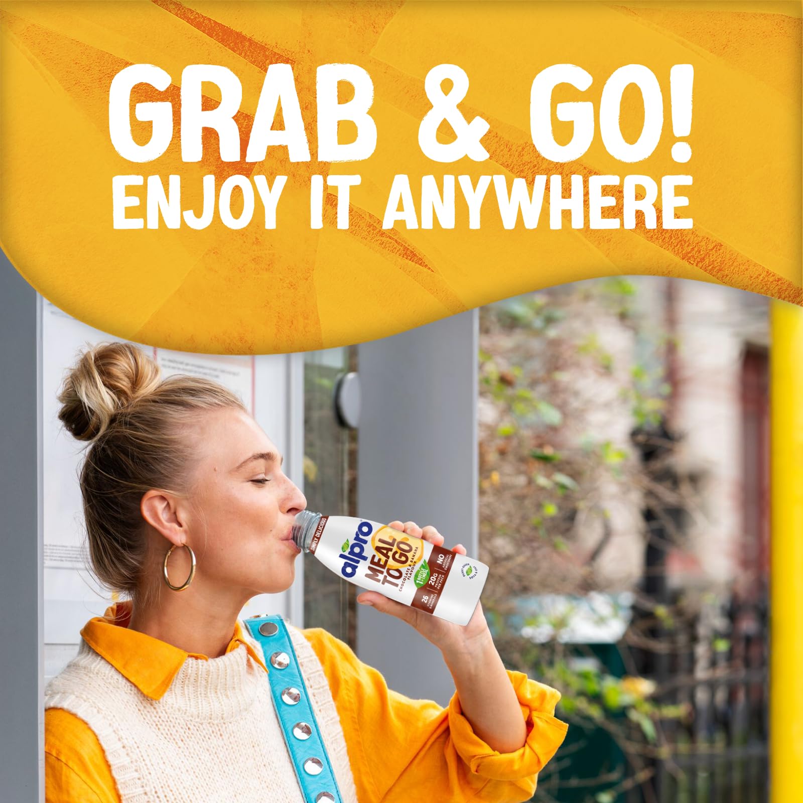 Alpro Boisson Substitut de Repas Café Caramel 500ml – 6 x 500g - Repas Complet à Boire