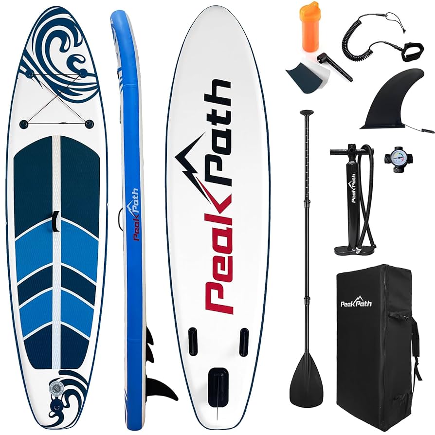 Peakpath Inflatable Stand Up Paddle Board (6''Thick) with