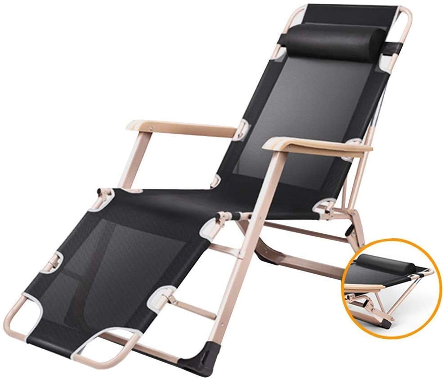Chaises longues inclinables zéro gravité avec dossier réglable confort adulte