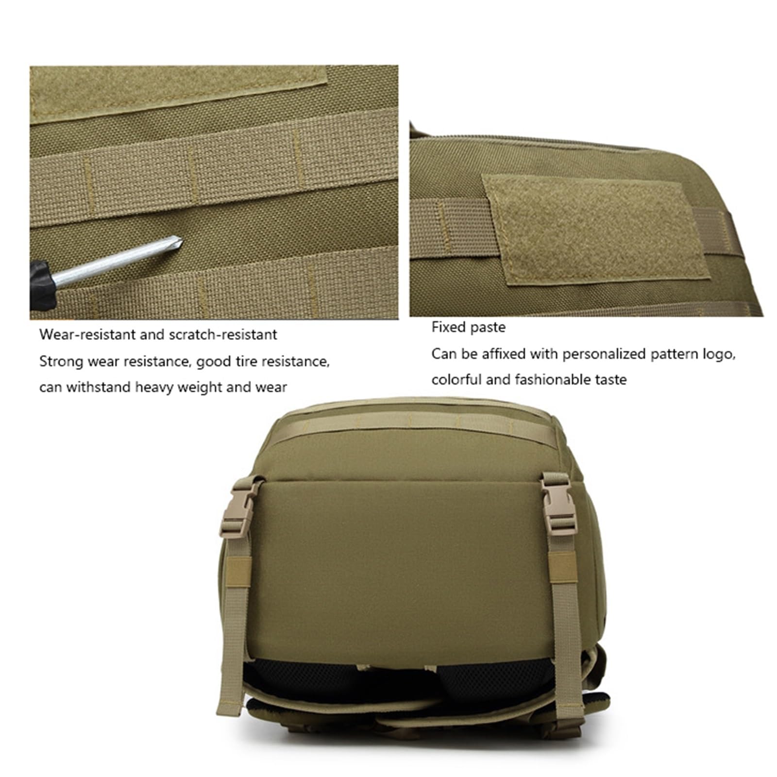 Praktyczny Plecak Męski, Wodoodporny Plecak Turystyczny Outdoor 35l Military Tactical Camping, Oddychająca Torba Sportowa Na Laptopa, Do Trekkingu, Pieszych Wędrówek, Podróży, Kempingu(Brown)