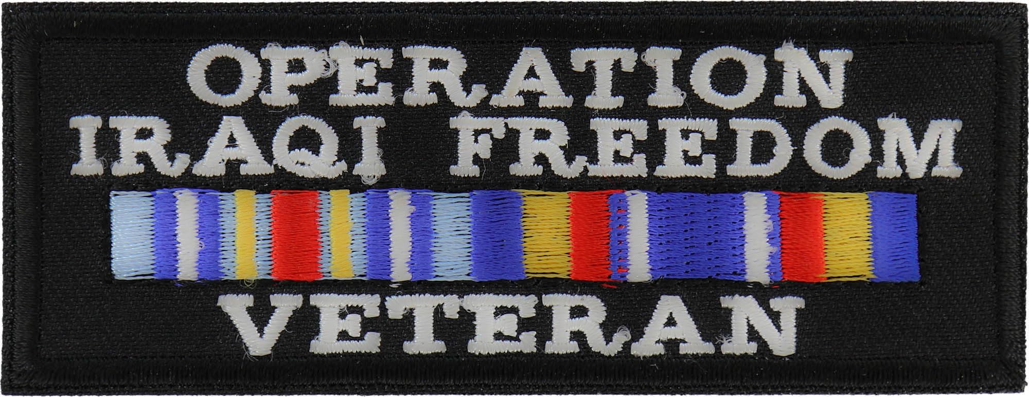 Operation Iraqi Freedom Veteran Patch, Military Vet Patches (P1258)
