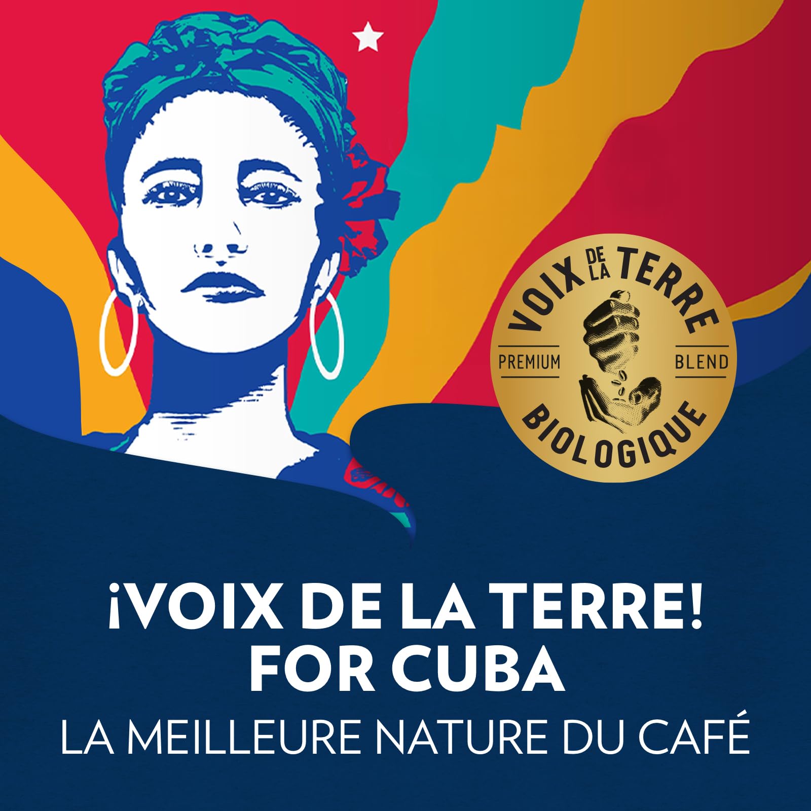 Lavazza Voix de la Terre for Planet et Cuba, Café en Grains Premium Biologique, 4 x 500g, Idéal pour les Machines à Café Automatiques