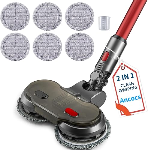 Accesorios para aspiradoras Dyson V7 V8 V10 V11 V15, limpiador eléctrico de piso de madera dura con depósito de agua, 6 almohadillas reutilizables