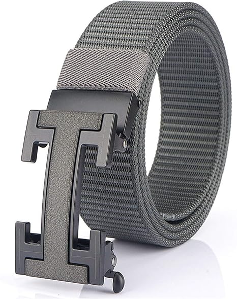 Amazon Co Jp 織りメッシュベルト ナイロンベルトメンズ自動バックルブランドビジネスカジュアルベルトバックルブラック4色 ベルトマン Color Gray Size 1cm ホーム キッチン