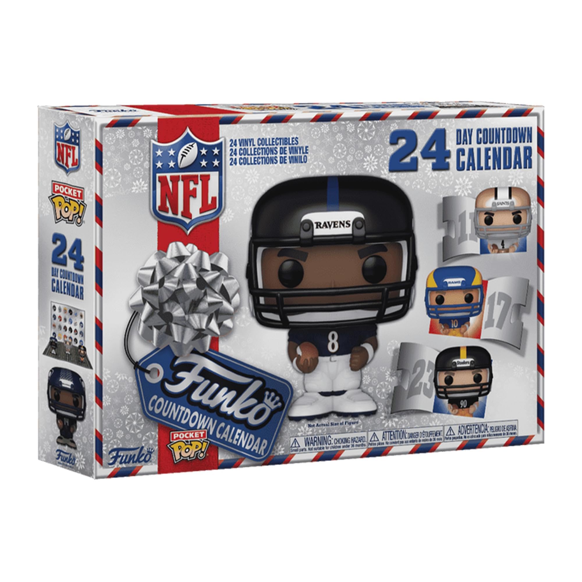 NFL Football 2024 Edition Funko Pocket Pop Calendrier de l'Avent