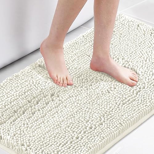 Miniatura 32 de H.VERSAILTEX Alfombra de Baño Alfombra de Baño Alfombras de Baño para Baño Antideslizante Alfombras de Baño Extra Gruesas de Chenilla 17" x 24