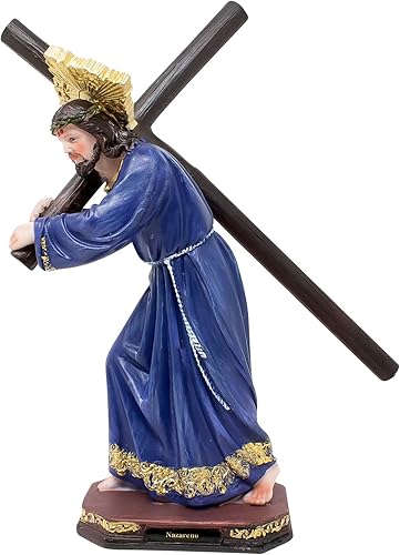 Miniatura 2 de DVDMATINEMOVIES - Estatua de resina religiosa nazarena, varios tamaños, estatua religiosa nazarena, decoración del hogar, eventos, iglesia, oración