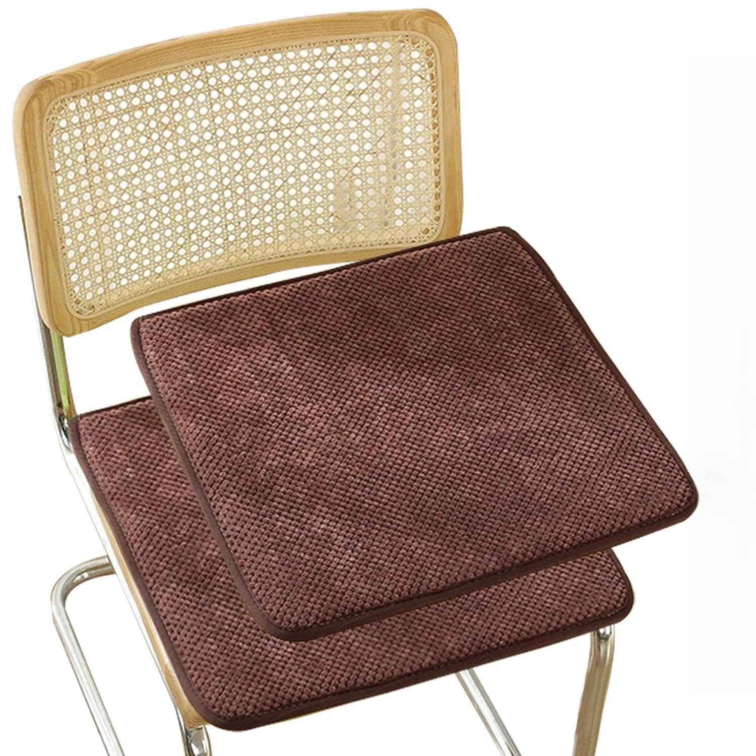 UWOBTN Set di 4/2/1Cuscino per Sedie con Schienale Cuscini per Sedie Cucina 50×50/40×40/45×45cm Cuscino Per Sedia con lacci Per Esterno Interni Giardino Ufficio(B17,45x45cm(1PC