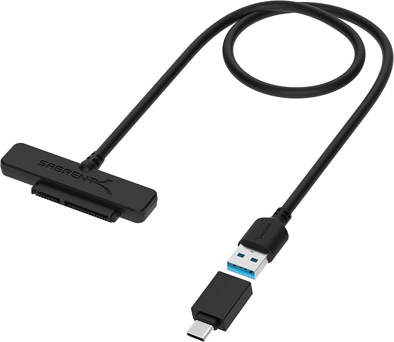 USB 3.1 Type-A to 2.5in SATA SSD/HDD Adapter, UASP (EC-SS31) | Optimized for SSD; supports UASP SATA III; connects 2.5" SATA drives to USB
