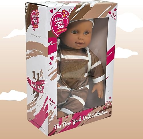 Miniatura 2 de The New York Doll Collection Muñeca de bebé de cuerpo suave de 11 pulgadas en caja de regalo, juguete de muñeca de bebé de 11 pulgadas para niños,