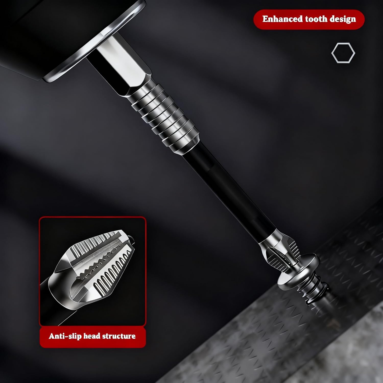 High Magnetic Screwdriver Drill Bit Set - K5 Impact Resistant Non Slip Bit Set (1-6 inch) with Ph2 Magnetic Screwdriver Bits