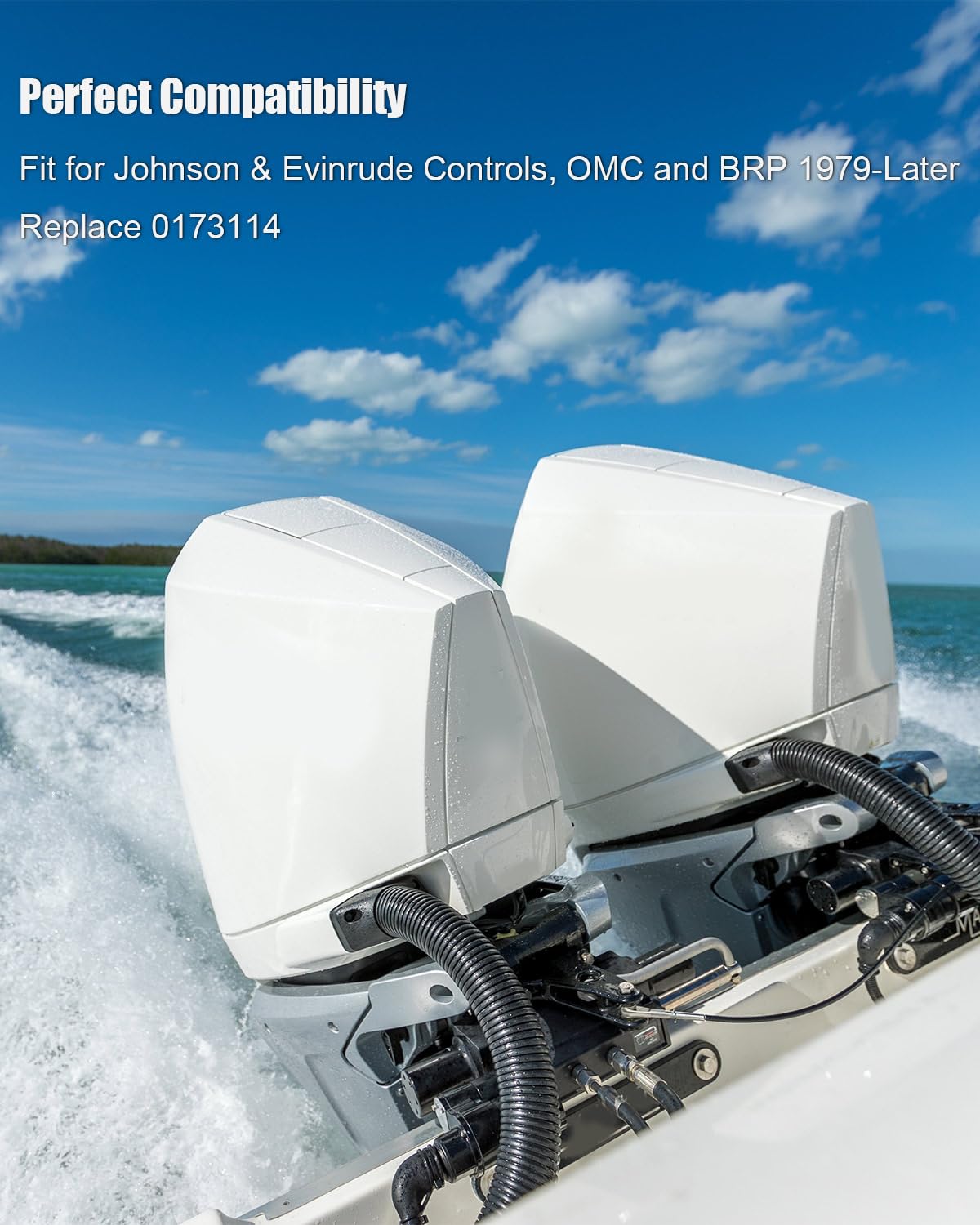 1 Pz 14FT Acceleratore Cambio Telecomando Cavo Adatto Johnson Evinrude BRP OMC Motore Fuoribordo Sostituire ‎0173114