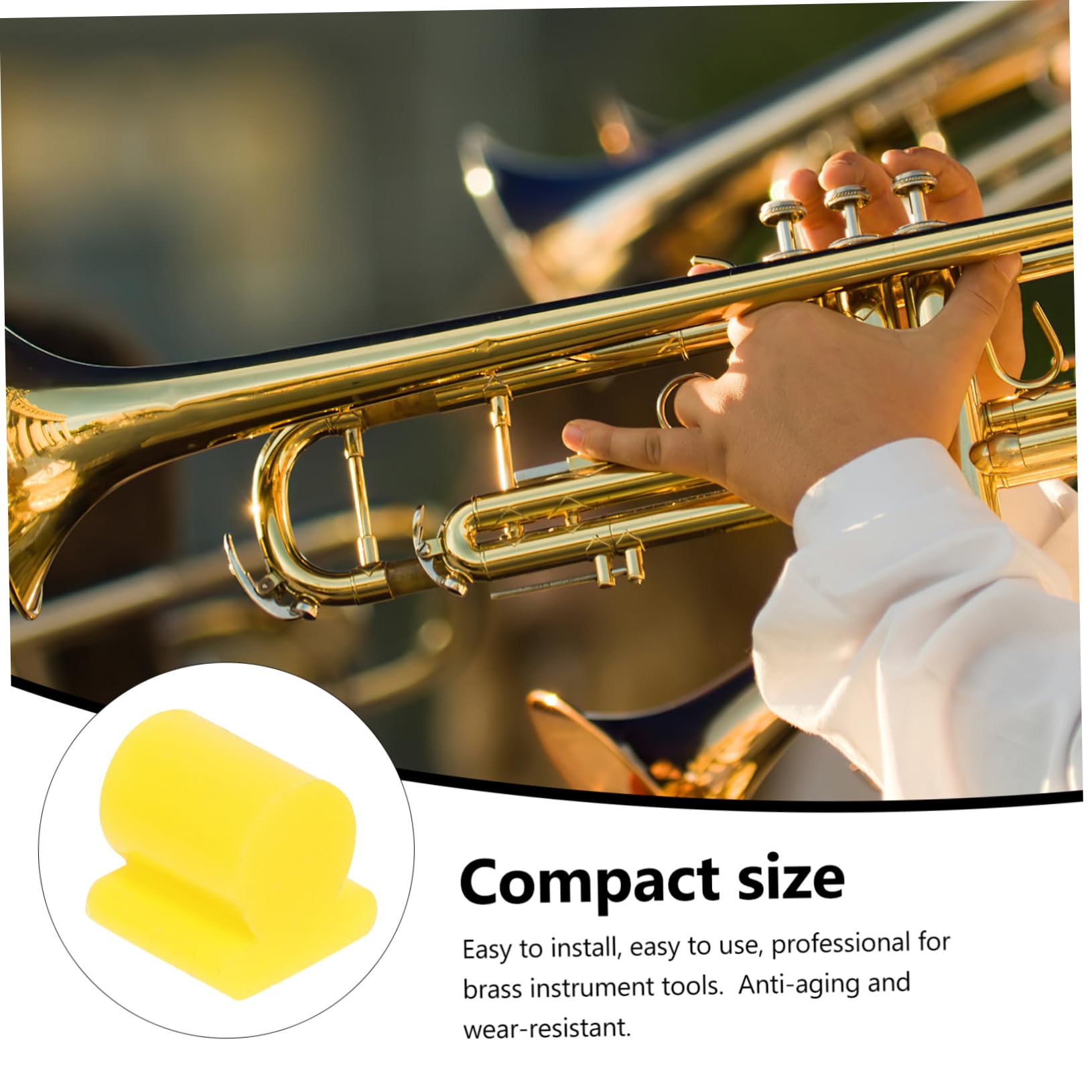 Yardwe 20pièces Trombone Tampon Silicone Pour Instrument Pratique Et Utile Fourniture De Tampon Pour Instrument Accessoire Pour Pratique